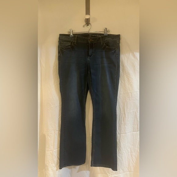 NY & Co  size 14 petite dark wash boot cut jeans - Picture 1 of 6